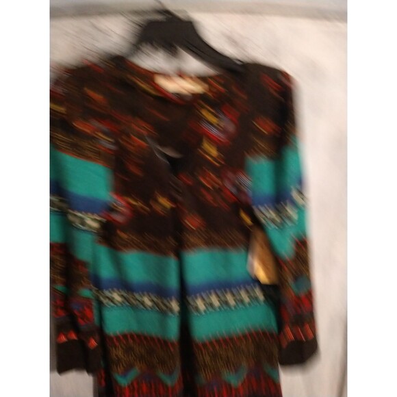 Aryeh Anthropologie  Multicolor Dress Large Nwt Boho Artsy - Picture 9 of 14